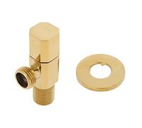 Hapivida Angle Valve, Premium Brass Wall-Mounted Water Control Valve with G1/2 Thread 8.2x1.8x2x2cm for Bathroom Shower and Basin