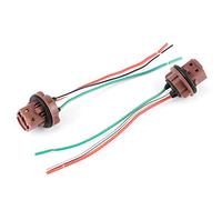 Hapivida Brake Lights Harness Socket Plug for Running Lamp, Compatible with 7440 7441 7443 7444 T20 992A Bulbs, Copper Wiring High Heat Car Wiring Socket Plug, Easy Inst