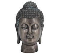 Hapivida Buddha Head Statue, Resin Buddha Head Sculpture, Meditating Buddha Figurine, 12x4.5x4.5cm, for Home Tabletop Living Room Decoration