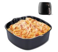 Hapivida Cake Mold, Durable Iron Baking Barrel for HD9925 HD9860 HD9905 01 Fryers, 22cm, Versatile Baking Tin for Cakes Bread Pizza, Air Fryer Accessories for Home Kitchens Bakeries