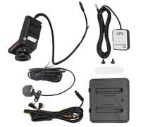 Hapivida Dashboard Camera Recorder with Remote Monitoring, Trajectory Playback, Two Way Audio, 140° Front and Rear Cameras, 320x240 Display, G Sensor, Loop Recording, Parking Monit