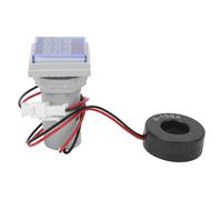 Hapivida Digital Meter, 3 Digit Display AC Voltage Current Hertz Tester Multifunction Square Voltmeter Ammeter for Single Phase 60V 500V (White)