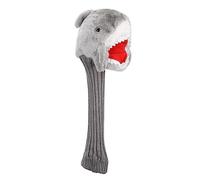 Hapivida Driver Wood Head Covers, Shark Golf Club Covers Hybrid Head Protector Plush Headcovers with Long Neck for Driver Wood 3 5