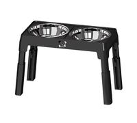 Hapivida Elevated Dog Bowls Stand Height Adjustable with 2 Stainless Steel Bowls