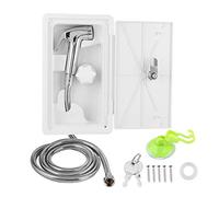 Hapivida Exterior Shower Box Outdoor Hot Cold Switch RV Shower Head with 2 Keys for Marine, Camper, Van, Travel Trailer, Motorhome and Boat