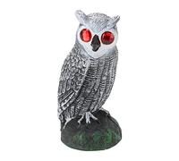 Hapivida Fake Owl Scarecrow Sculpture Plastic Owl Decoy To Keep Pigeons Squirrels Rabbits Rat Away for Backyard Garden Protection Ornament Decoration(2#)