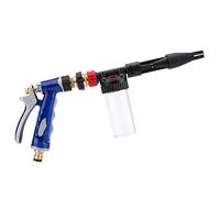 Hapivida Foam Gun, Detachable Pressure Washer Spray Gun with Brass Nozzle and 100ml Soap Dispenser ABS Material for Car Washing and Garden Cleaning