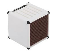 Hapivida Guitar Pick Display Holder Box, Stylish 5 Picks Organizer Case Amp Speaker Design PLA Material for Musicians Music Enthusiasts (White B)