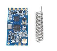 Hapivida HC-12 SI4463 Wireless Module, Built-in Program Automatic Networking Spring Antenna 433.4-473.0MHz 1000m Range 100mW Power 100 Channels for IoT Devices Automation Systems