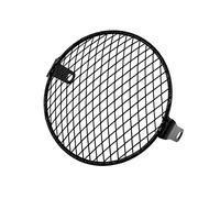 Hapivida Headlight Cover Mask, 6.3 Inch Metal Grill Guard Diamond Side Mount Lamp Protector for Cafe Racer Motorcycle Headlamp