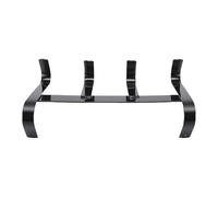 Hapivida Horse Tack Rack with 4 Hooks, Portable Hanging Storage Organizer for Stable Stall Room Trailer Barn Garage, Metal Black Tack Hook Hanger Gear Rack for Equine Equestrian Ac