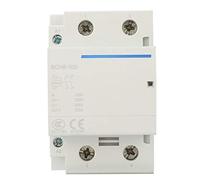 Hapivida Household AC Contactor, Modular 2P/2NO 100A 24V- 50/60Hz Ultra-Silent Energy-Saving for Home Electrical Control Systems Long Lifespan (AC24V)