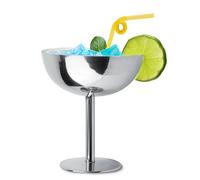 Hapivida Ice Cream Sundae Bowls, 200ml Stainless Steel Dessert Cups Footed Trifle Bowl Serving Dishes Mini Milk Shake Cups for Ice Cream, Desserts, Pudding, Fruit, Appetizer, Salad (Tall)