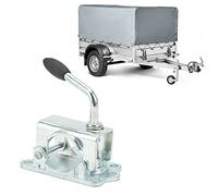 Hapivida Jockey Wheel Clamp, Heavy Duty 48mm Zinc Plated Metal Clamp with Split Fixing Bracket for Secure Trailer Prop Mounting on Caravan RV