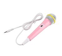 Hapivida Kids Wired Microphone, Low Distortion Portable Singing Microphone Toy with 3.5mm Plug for Karaoke, Family Party and Children's Entertainment (Pinkish)