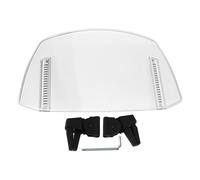 Hapivida Motorcycle Adjustable Windscreen 29.5cm x 17.5cm, Universal Fit Wind Deflector for Most Scooters & Cruisers, ABS Plastic Clip-On Windshield, Easy Installation, Transparent
