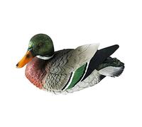 Hapivida Outdoors Mallard Duck Statue, Realistic Duck Floater Floating Duck Decoys for Garden Pond Pool Decor (#1)