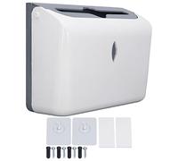 Hapivida Paper Towel Dispenser, Durable ABS Plastic Wall Mounted Bathroom Kitchen Holder with Large Capacity for Sink Toilet Washbasin Office Conference Room
