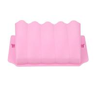 Hapivida Plastic Grass Feeding Bowl Rack Holder, Dish Rack for Small Animal Hay, Portable Hay Dispenser for Rabbit, Rat, Guinea Pig, Pet Rabbit Feeding Dish (Rosy)