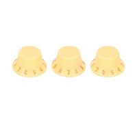 Hapivida Plastic Guitar Knobs for Volume and Tone Control, 3Pcs Replacement Kit with Knurled Design for Easy Adjustment, for Electric Guitars and Basses