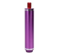 Hapivida Pool Cue Extension, Aluminum Alloy Billiard Cue Extender with Bumper, Secure Locking Connection for FURY Pool Sticks and Most Billiard Cues (5 Inch Purple)
