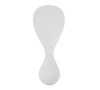 Hapivida Rice Paddle Spoon, Non Stick Standing Rice Cooker Spoon Scooper Spatula, Heatproof Reusable Kitchen Utensil for Serving Rice Sushi and Sticky Foods (White)