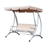 Hapivida Swing Seat Top Cover 190x132x15cm (Beige) | Hook And Loop Straps Secure Cover To Swing Frame For Windy Day Protection