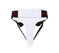 Hapivida Taekwondo Groin Guard, Women Protective Jockstrap Cup with Hook Loop Straps for Boxing Karate Sanda Training (XL)
