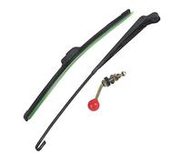 Hapivida UTV Windscreen Wiper, Universal Manual Hand Operated Wiper Blade Replacement Kit with Soft and Hard Compound Technology, 450mm Arm & 400mm Blade, Metal & Plastic for UTVs