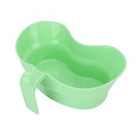 Hapivida Vomit Basin Cup Oral Care Brush Teeth Plastic Emesis Basins for Elderly Bedridden Patient Arc Design Wide Mouth Hangable Handle
