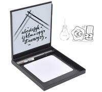 Hapivida Water Drawing Board, Portable Reusable Inkless Sketch Pad with Water Brush Pen for Artists, Meditation and Relaxation, Mini Zen Buddha Painting Board for Home, Office and Travel