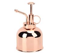 Stainless Steel Hand Pressure Plant Flower Watering Pot Spray Plant Atomizer Watering Can Pot with Pump for Flower Succulent Plants (Silver) (Rose gold)