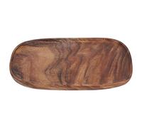 Hapivida Wooden Plates, Decorative Acacia Wood Dinner Plates Classic Irregular Serving Trays Platters for Fruits, Dessert, Sushi, Food(30 * 20cm)