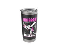 Hapkido Unicorn with Black Belt Stainless Steel Insulated Tumbler