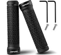 Hapleby Premium Bike Handlebar Grips, Single Lock-on Professional Mountain Bicycle Handlebar Locking Grips with Anti-Slip, 2PCS Screw and 2PCS Allen Wrench for Free