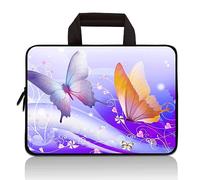 HAPLIVES Universal 7~9 inch Kids Tablet Portable Neoprene Zipper Carrying Sleeve Case Bag Fits 7" 8" 8.5" 8.9" 9" iPad mini 5 4 3 2 1, Galaxy Tab A 8.0 (Beautiful Butterfly)