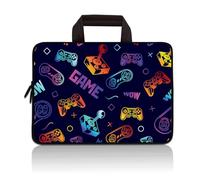 HAPLIVES Universal 7~9 inch Kids Tablet Portable Neoprene Zipper Carrying Sleeve Case Bag Fits 7" 8" 8.5" 8.9" 9" iPad mini 5 4 3 2 1, Galaxy Tab A 8.0 (Game)