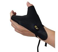 Haplws Bow Glove PU Leather Archery Shooting Glove For Left Hand Archery Guard Hand Protection Clip