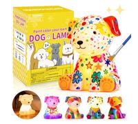 HAPMARS Paint Your Own Dog Lamp Kit, DIY Puppy Crafts Night Light