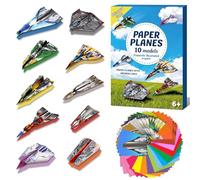 HAPMARS Paper Plane Kit for Kids 8-12, 60 Sheets Paper Airplane Book