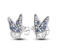 Hapour 925 Sterling Silver Stud for Little,Ctue Animal Lucky Earring,Hypoallergenic Butterfly Lovers Jewelry Gifts for Daughter Birthday Party