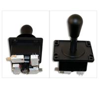 Happ Competition Style Arcade Joystick Black Switchable from 8-Way to 4-Way Operation, Elliptical Bl