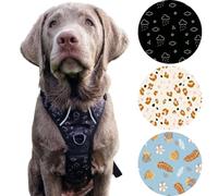 Happi Doggi® The Ultimate Everyday Dog Harness, No-Pull, Adjustable, Reflective, Front/Back Lead Attachments, Control Handle (L - Neck: 40-60cm | Chest: 55-83cm | Length 29cm, Summer Breeze)