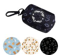 Happi Doggi® The Ultimate Everyday Dog Poop Holder For Lead, Waste Bag Dispenser with Hook Clip, Poo Bag Holder with Zipper, Dog Walking Accessory, Lightweight and Durable (Summer Breeze)