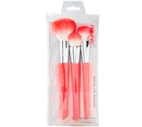 Happi Face Essentials Brush Set - Flawless Blending, Sculpted Definition - Soft Synthetic Makeup Brushes/Everyday Beauty Routine - Cruelty Free - 3 Piece Set