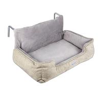 Happi N Pets Cat Radiator Bed, Spacious Cat Perch for Heaters, Cuddly Kitten Heating Lounger Featuring With Adjustable Hook for Various Radiators And Washable Cover, Window Hammock, Grey