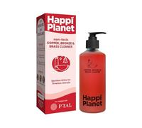 Happi Planet Copper, Bronze and Brass Cleaner, No Abrasives, No Scratches, Non-Toxic, Plant-Based, Suitable for Drinkware, Cookware, Idols and Diyas, along with P-TAL