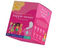 Happie Moon Small Organic Cotton Cover Tween and Teen Pads | Ultra Thin Cotton Pads with Wings |Chlorines-Free & Fragrance-Free | 20 Count