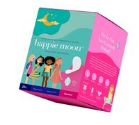 Happie Moon Tween Pads | Starters Organic Cotton Topsheet | First Period Pads for Tweens and Teens | Ultra Thin Pads with Wings | Zero Chlorine, Dyes or Fragrances | Teen Pads, 20 Count