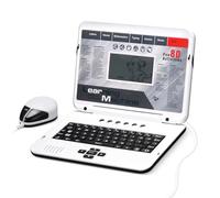 Happiegg Kids Laptop - Educational Toy for Children with 80 Activities to Learn English Alphabet, Words, Mathematics, Play Games and Music, White